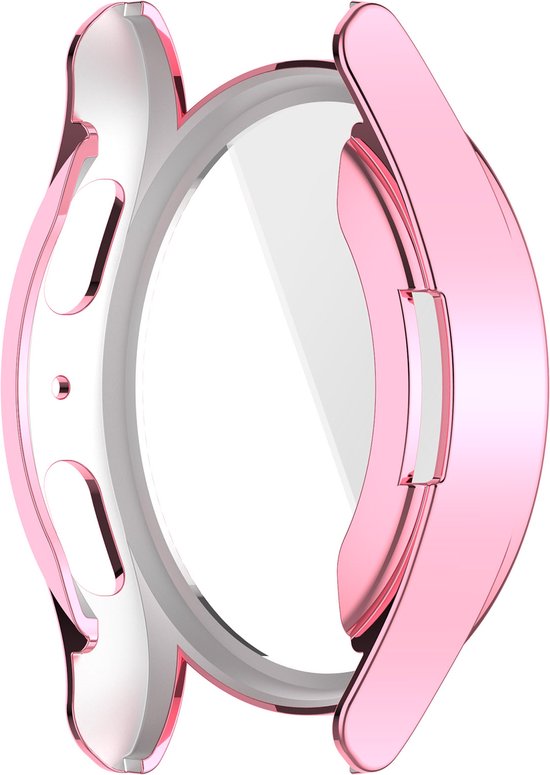 YONO Hoesje geschikt voor Samsung Galaxy Watch 7 - 44mm - Screenprotector - TPU - Roze