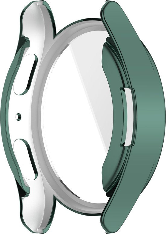 YONO Hoesje geschikt voor Samsung Galaxy Watch 7 - 44mm - Screenprotector - TPU - Groen