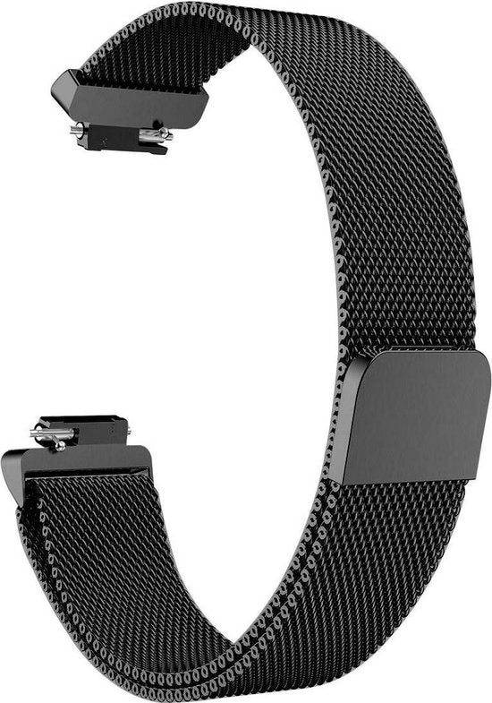 YONO Bandje geschikt voor Fitbit Inspire/HR/2 - Milanees - Zwart – Small