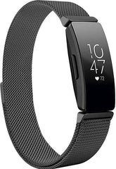 YONO Bandje geschikt voor Fitbit Inspire/HR/2 - Milanees - Zwart – Large