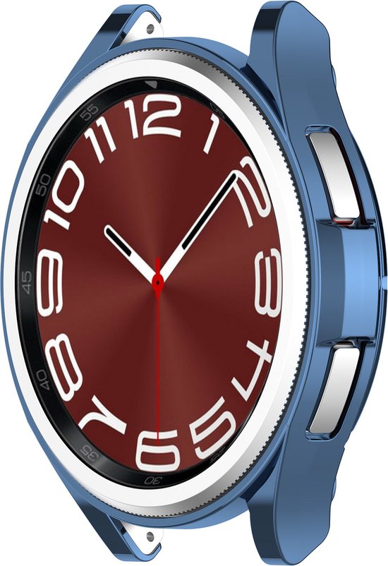 YONO Bumper geschikt voor Samsung Galaxy Watch 6 Classic - 47mm - Hoesje - Case - Blauw