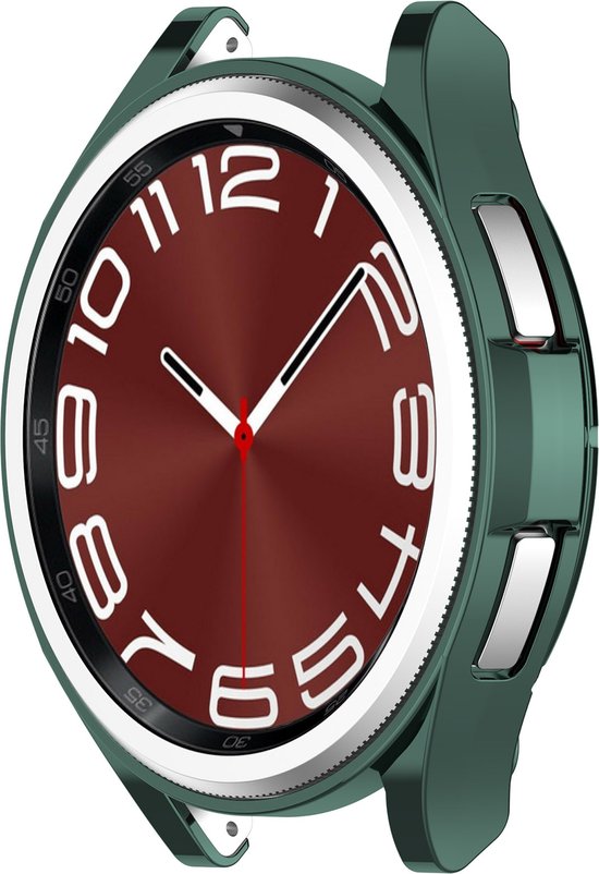 YONO Bumper geschikt voor Samsung Galaxy Watch 6 Classic - 47mm - Hoesje - Case - Donkergroen