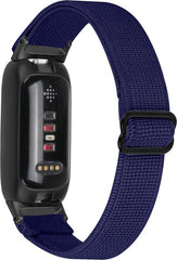 YONO Nylon Stretch Bandje geschikt voor Fitbit Inspire 3 - Donkerblauw