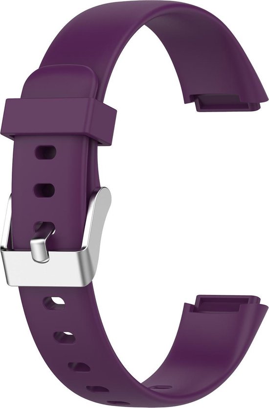YONO Siliconen Bandje geschikt voor Fitbit Luxe - Paars - Small