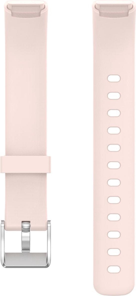 YONO Siliconen Bandje geschikt voor Fitbit Luxe - Lichtroze - Large