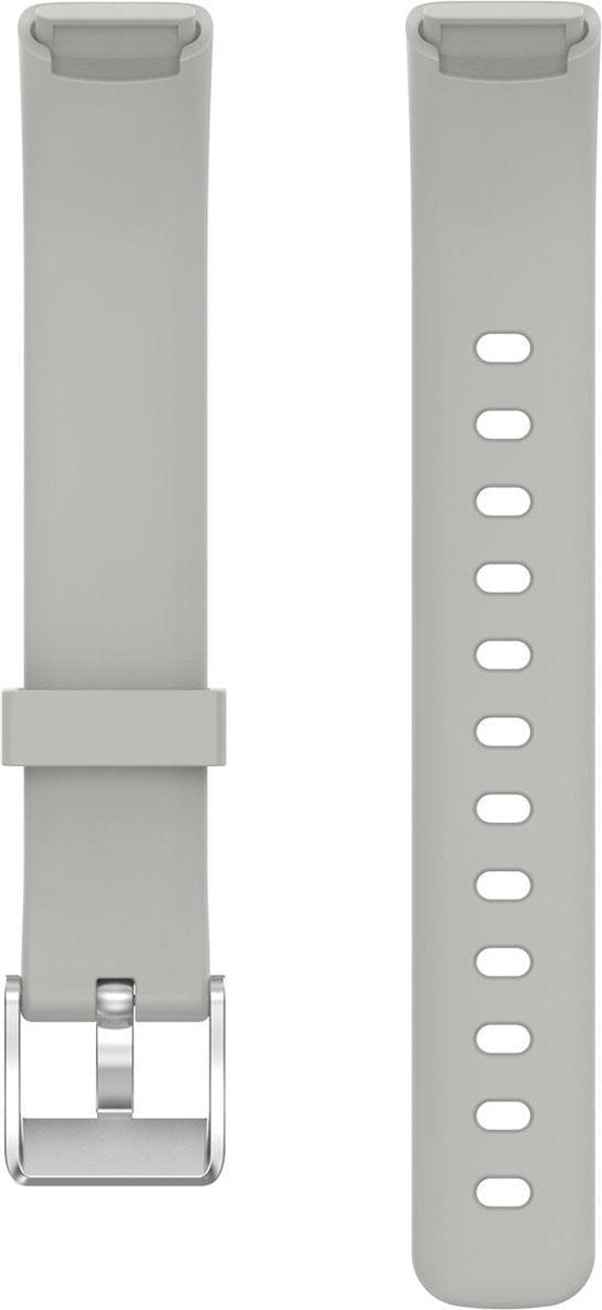 YONO Siliconen Bandje geschikt voor Fitbit Luxe - Grijs - Small