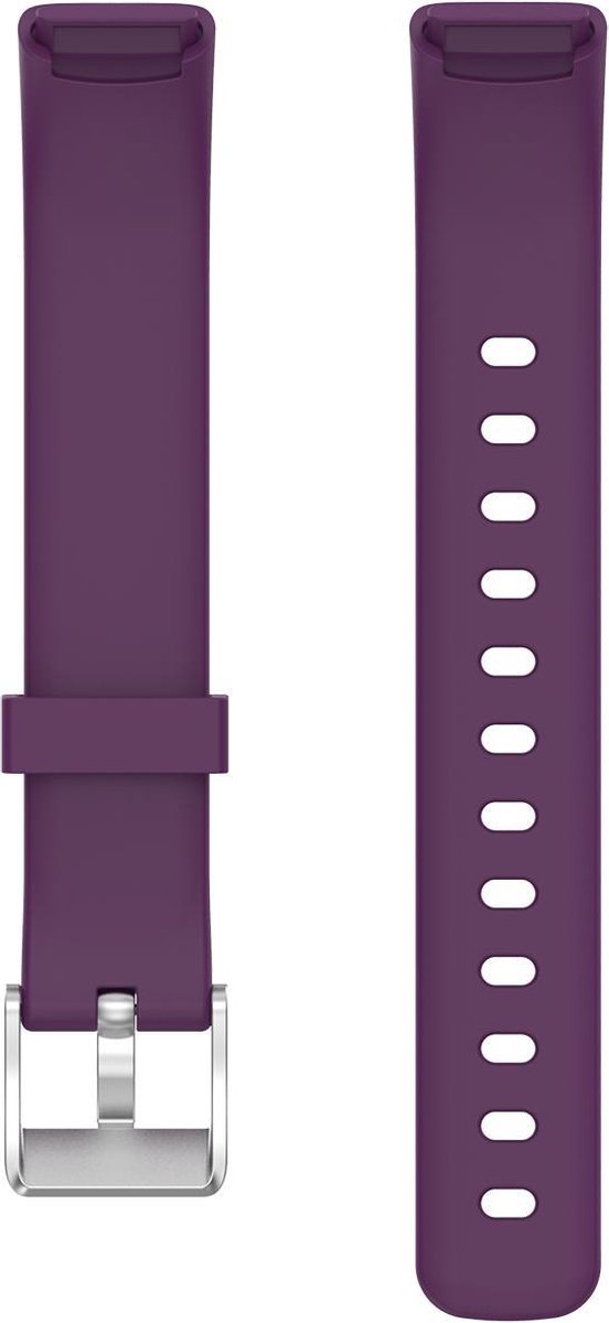 YONO Siliconen Bandje geschikt voor Fitbit Luxe - Paars - Large