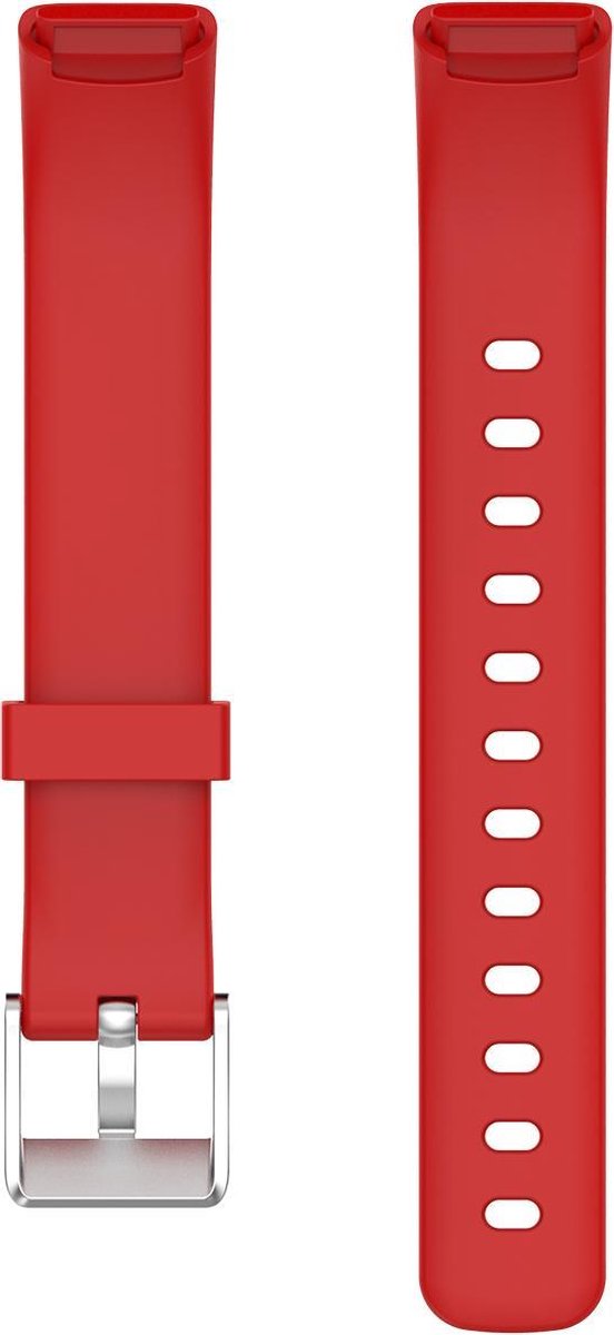YONO Siliconen Bandje geschikt voor Fitbit Luxe - Rood - Large