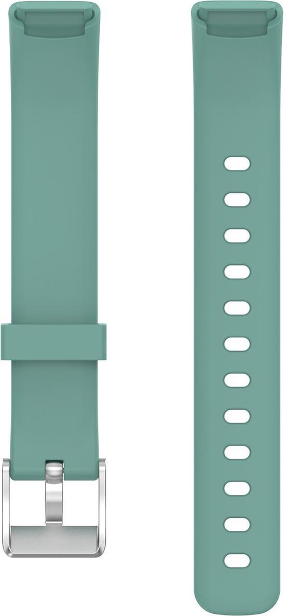 YONO Siliconen Bandje geschikt voor Fitbit Luxe - Leisteen - Small