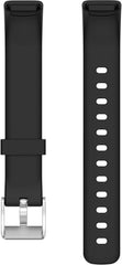 YONO Siliconen Bandje geschikt voor Fitbit Luxe - Zwart - Small