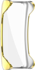 Bumper geschikt voor Fitbit Inspire 2 – Siliconen Case – Screenprotector Hoesje – Goud