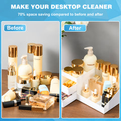 YONO Make Up Organizer met Lades - Skincare Organizer - Parfum Houder - Nagellak - Wit