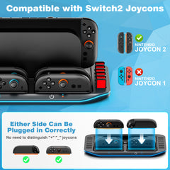 YONO Oplaadstation geschikt voor Nintendo Switch 2 en Joy-Con Controllers