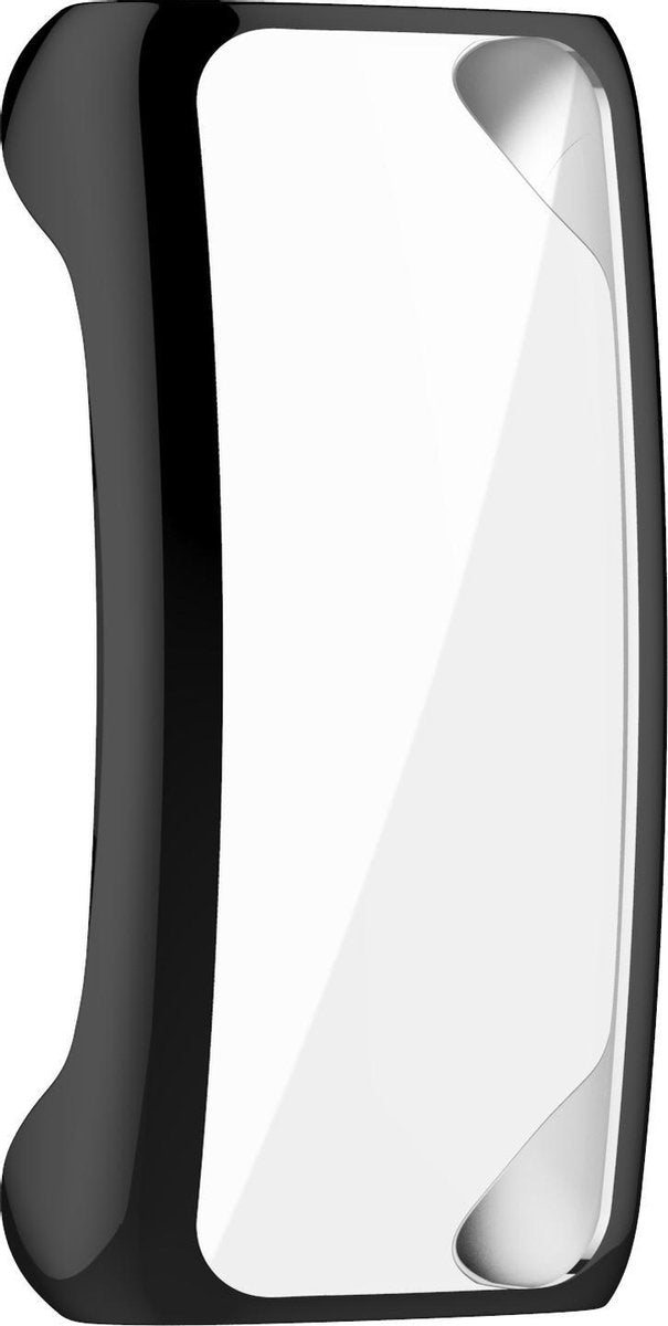 Bumper geschikt voor Fitbit Inspire 2 – Siliconen Case – Screenprotector Hoesje – Zwart