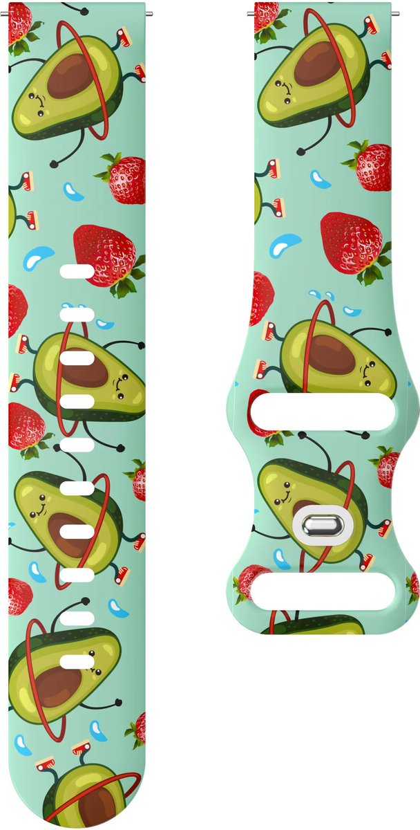 YONO Special Sport Bandje 20mm - Horlogebandje geschikt voor Samsung Galaxy Watch 7/6/5 / Pro / 4 / 3 / Active 2 - Garmin Approach / Forerunner / Venu 2 Plus / SQ / Vivomove - Polar Ignite / Unite – Huawei - Avocado