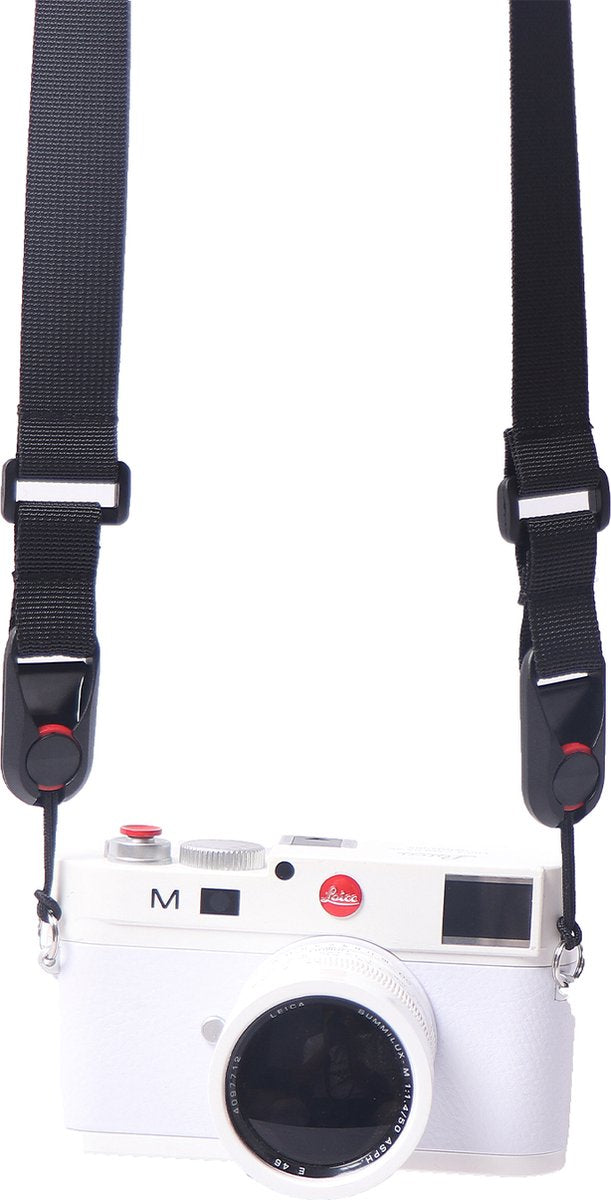 YONO Camera Riem voor Compact Camera – Quick Strap Schouderriem – Geschikt voor Sony Cybershot – Canon Powershot – Zwart