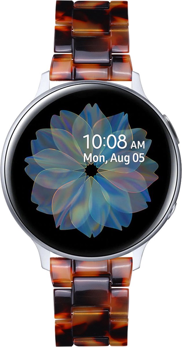 YONO Resin Schakel Bandje 20mm - Horlogebandje geschikt voor Samsung Galaxy Watch 7/6/5 / Pro / 4 / 3 / Active 2 - Garmin Approach / Forerunner / Venu 2 Plus / SQ / Vivomove - Polar Ignite / Unite – Huawei - Lava