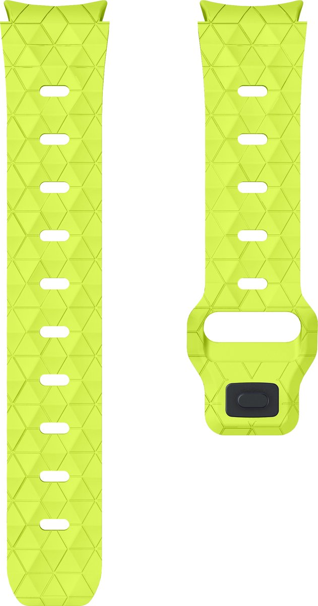 YONO Hexagon Bandje 20mm - Horlogebandje geschikt voor Samsung Galaxy Watch 7/6/5/4 (40/43/44/47mm Classic & Pro) - Mamba Groen