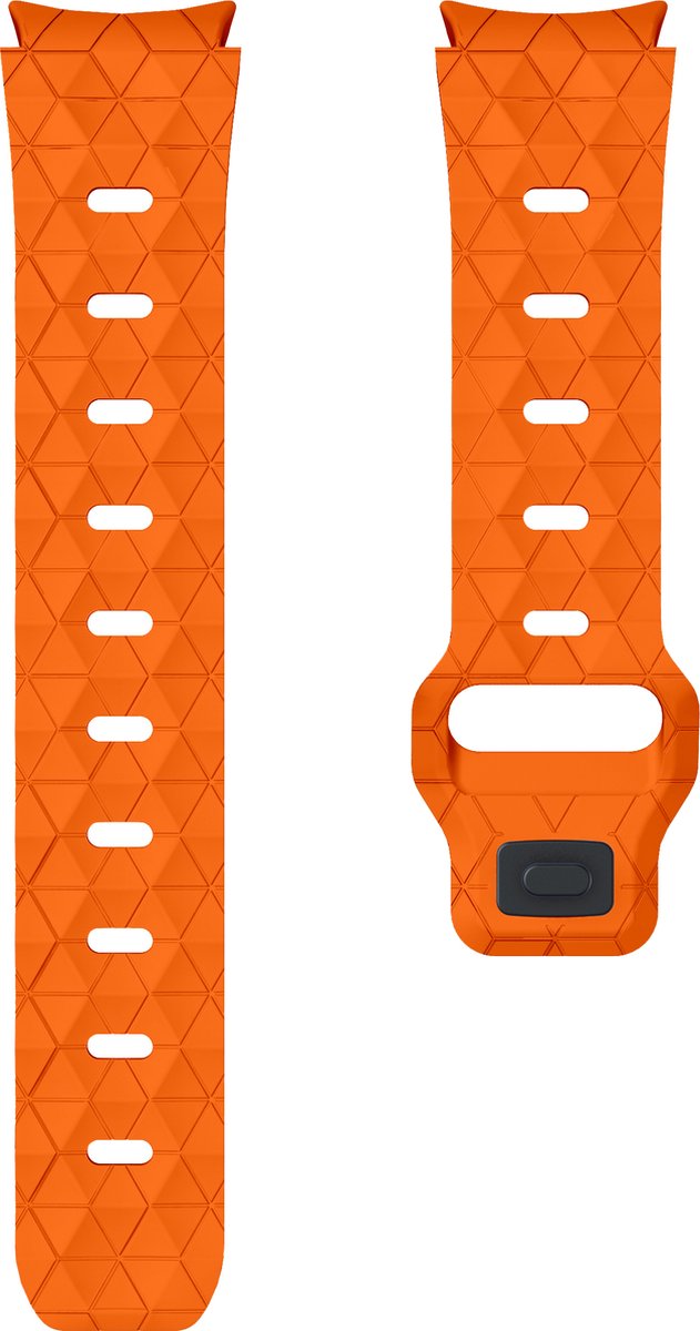 YONO Hexagon Bandje 20mm - Horlogebandje geschikt voor Samsung Galaxy Watch 7/6/5/4 (40/43/44/47mm Classic & Pro) - Oranje
