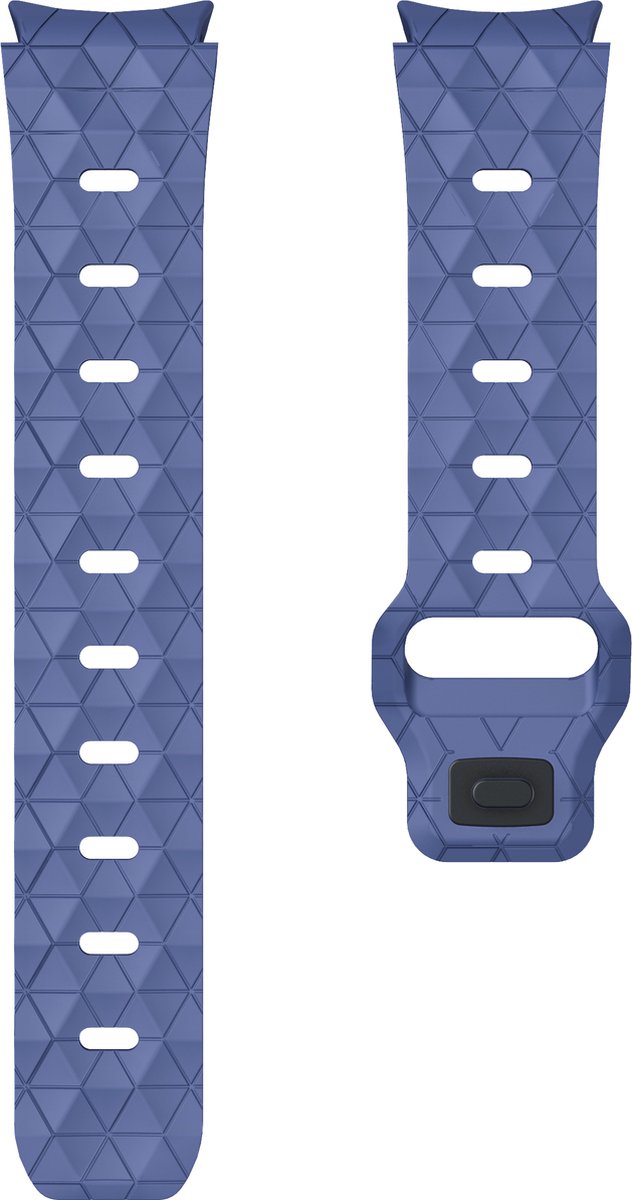 YONO Hexagon Bandje 20mm - Horlogebandje geschikt voor Samsung Galaxy Watch 7/6/5/4 (40/43/44/47mm Classic & Pro) - Donkerblauw