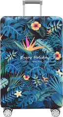 YONO Kofferhoes Elastisch - Wasbare Koffer Beschermhoes - L - Tropical Blue