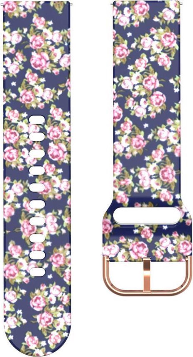 YONO Siliconen Special Bandje 20mm - Horlogebandje geschikt voor Samsung Galaxy Watch 7 / 6 / 5 / Pro / 4 / 3 / Active 2 - Polar Ignite / Unite – Huawei - Roos