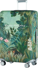 YONO Kofferhoes Elastisch - Wasbare Koffer Beschermhoes - L - Tropical Green
