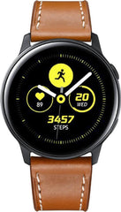 YONO Leer Bandje 20mm - Luxe Leren Horlogebandje geschikt voor Samsung Galaxy Watch 7 / 6 / 5 / Pro / 4 / 3 / Active 2 - Polar Ignite / Unite – Huawei - Bruin