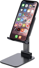 YONO Telefoonhouder Bureau Compact – Telefoonstandaard Inklapbaar – Smartphone en Tablet Houder – Gsm Statief - Zwart