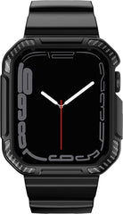 YONO Armor Rugged Bandje geschikt voor Apple Watch - 38 / 40 / 41 mm - Vervangende Armband geschikt voor iWatch Series 8/7/SE/6/5/4/3 - Zwart