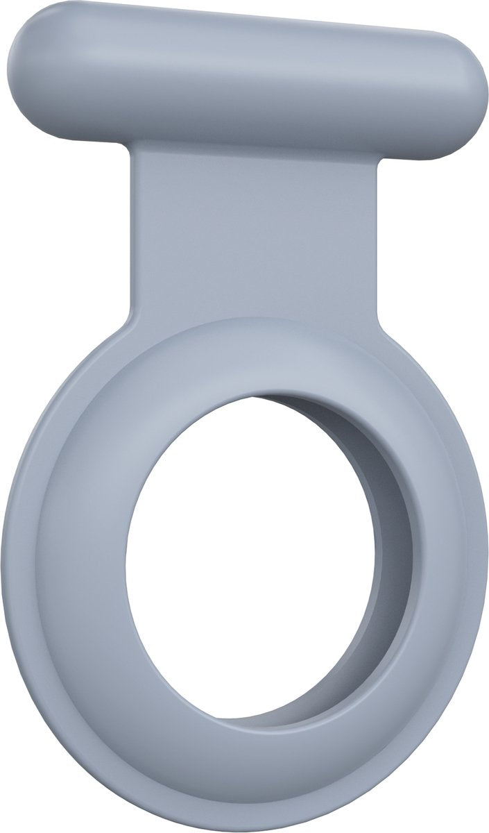 YONO Pin Case geschikt voor Apple AirTag - Hoesje Kind voor Binnenkant Kleding - GPS Tracker Kinderen - Speld Hanger - Siliconen Houder - Grijs