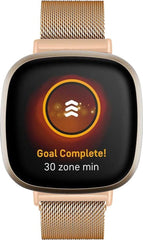 YONO Bandje geschikt voor Fitbit Versa 3 / Sense – Milanees – Rose Gold – Large