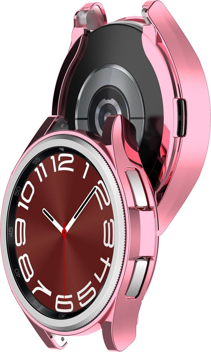 YONO Bumper geschikt voor Samsung Galaxy Watch 6 Classic - 43mm - Hoesje - Case - Roze
