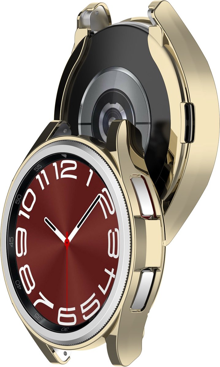 YONO Bumper geschikt voor Samsung Galaxy Watch 6 Classic - 43mm - Hoesje - Case - Champagne