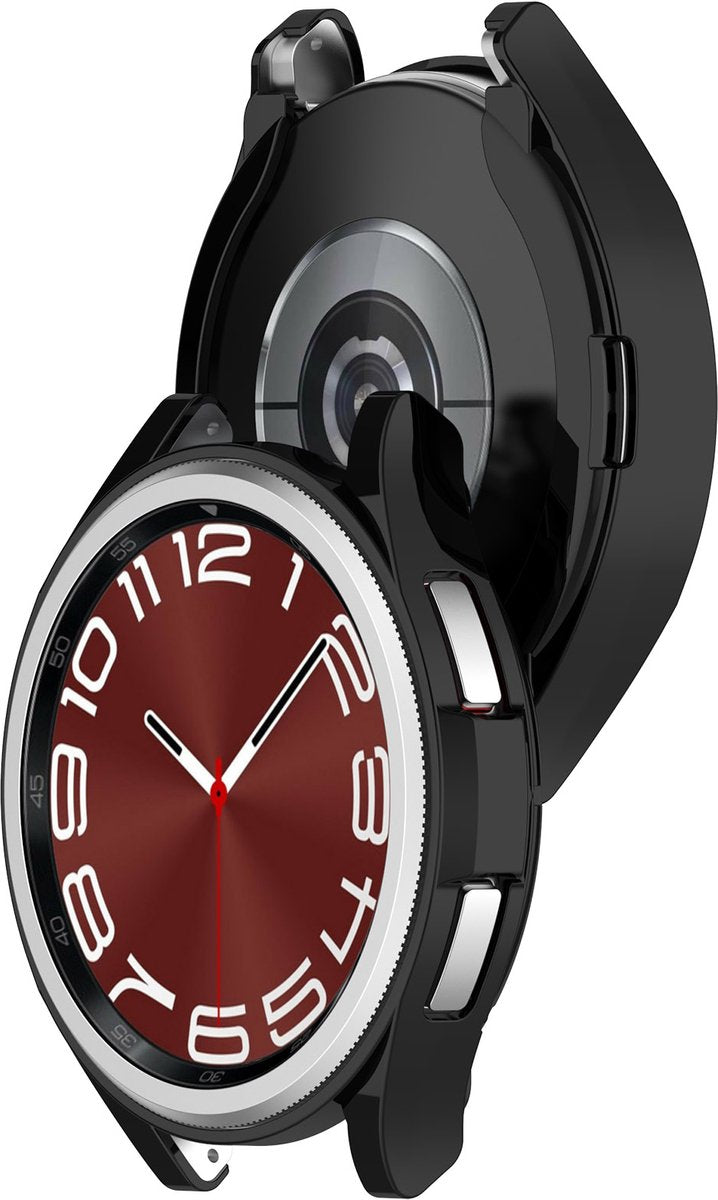 YONO Bumper geschikt voor Samsung Galaxy Watch 6 Classic - 43mm - Hoesje - Case - Zwart