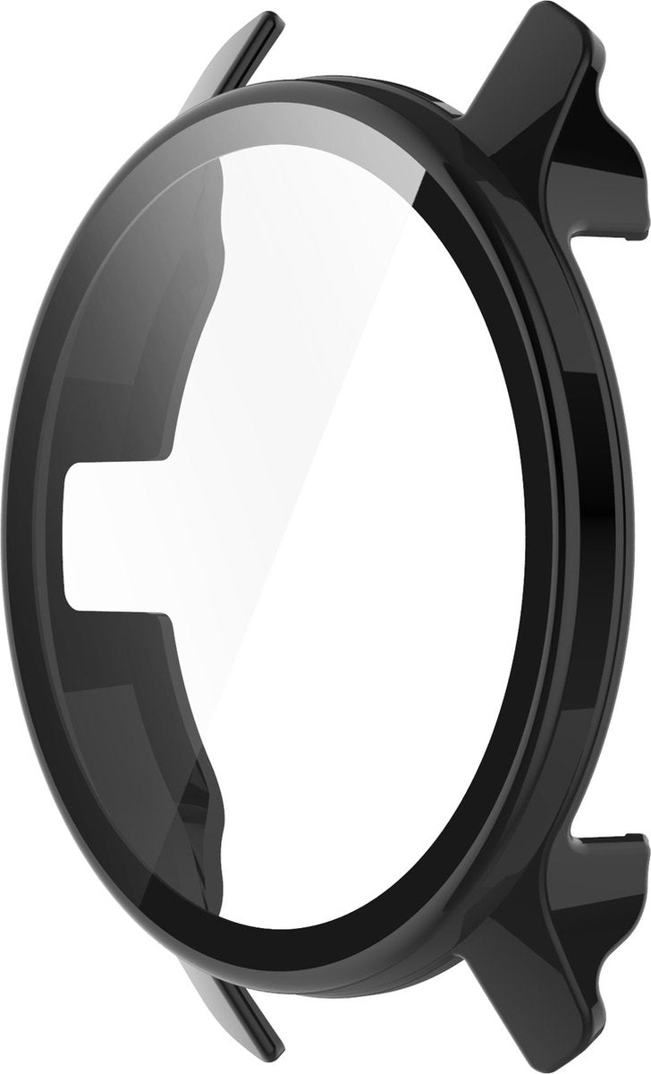 YONO Case geschikt voor Garmin Venu 2 Plus - Screen Protector Hoesje - Full Cover Bumper - Zwart