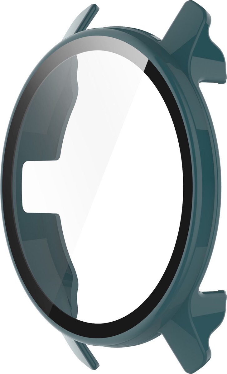 YONO Case geschikt voor Garmin Venu 2 Plus - Screen Protector Hoesje - Full Cover Bumper - Donkergroen