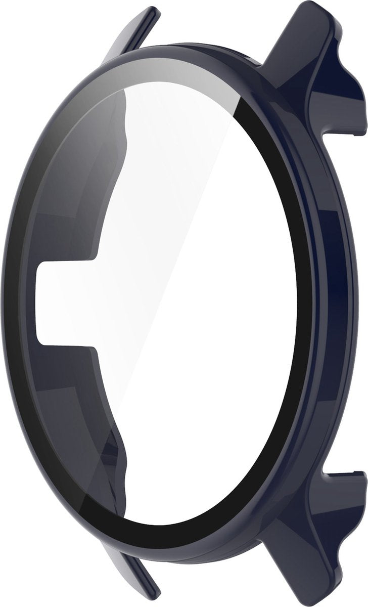 YONO Case geschikt voor Garmin Venu 2 Plus - Screen Protector Hoesje - Full Cover Bumper - Donkerblauw