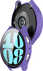 YONO Bumper geschikt voor Samsung Galaxy Watch 6 - 40mm - Screen Protector Hoesje - Full Cover Case - Lichtpaars