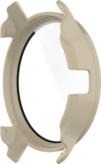 YONO Case geschikt voor Garmin Venu 2 Plus - Screen Protector Hoesje - Full Cover Bumper - Beige