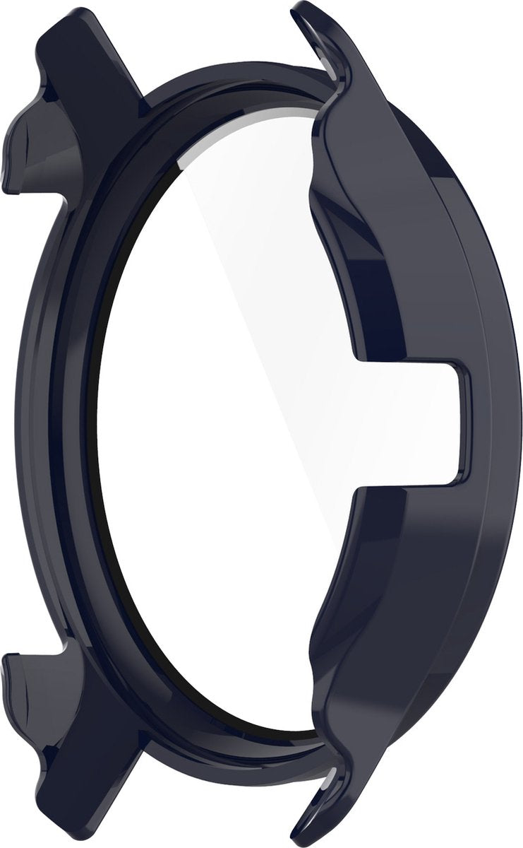 YONO Case geschikt voor Garmin Venu 2 Plus - Screen Protector Hoesje - Full Cover Bumper - Donkerblauw