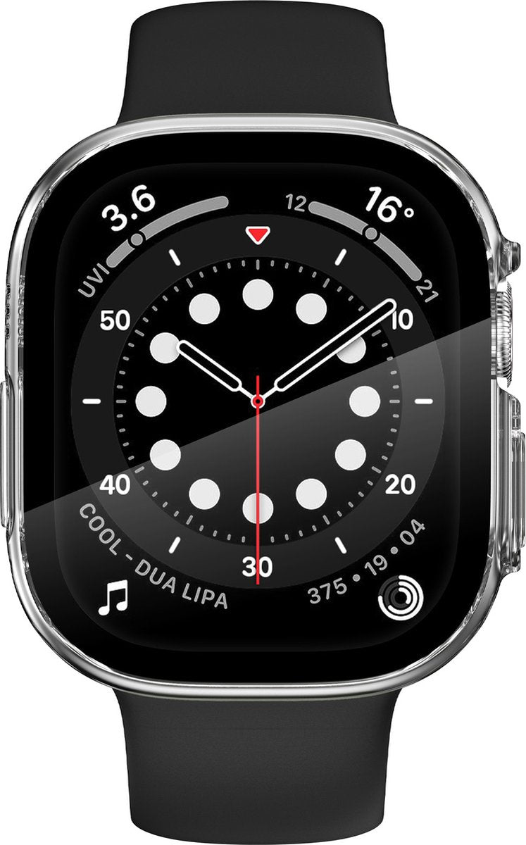 YONO Screen Protector Bumper geschikt voor Apple Watch Ultra (49mm) - Full Cover Case - Hoesje - Transparant