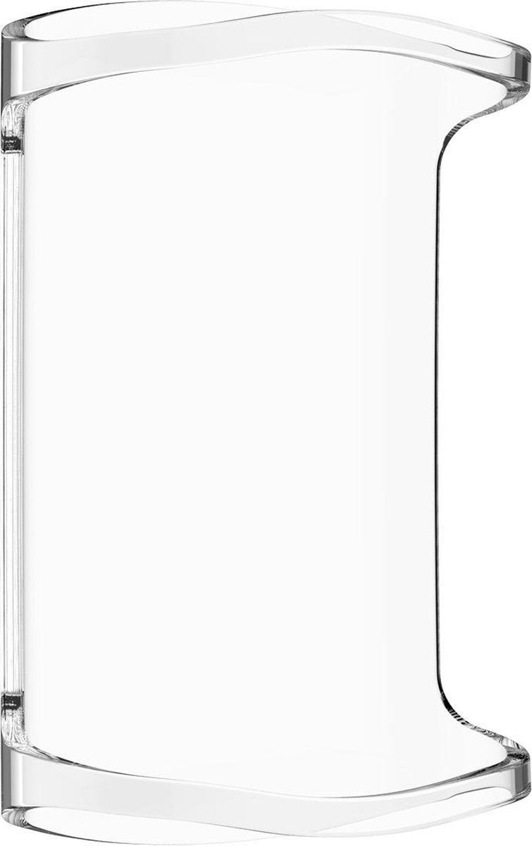 YONO Full Cover Bumper geschikt voor Fitbit Charge 5 / 6 - Siliconen Case Screen Protector Hoesje - Transparant