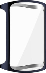 YONO Full Cover Bumper geschikt voor Fitbit Charge 5 / 6 - Siliconen Case Screen Protector Hoesje - Donkerblauw