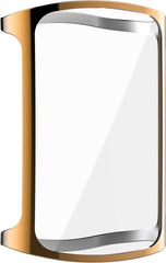 YONO Full Cover Bumper geschikt voor Fitbit Charge 5 / 6 - Siliconen Case Screen Protector Hoesje - Rose Gold