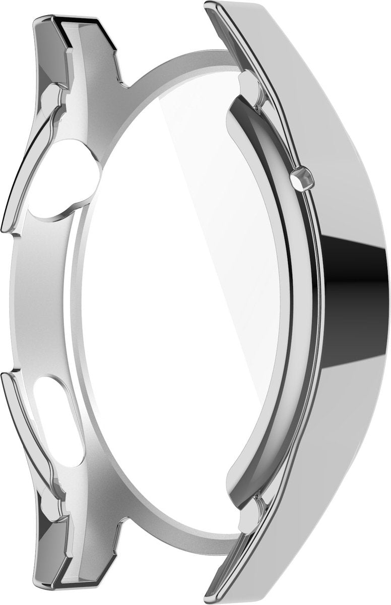 YONO Bumper geschikt voor Huawei Watch GT 3 - 46mm - Full Cover Soft Case - Hoesje - Zilver