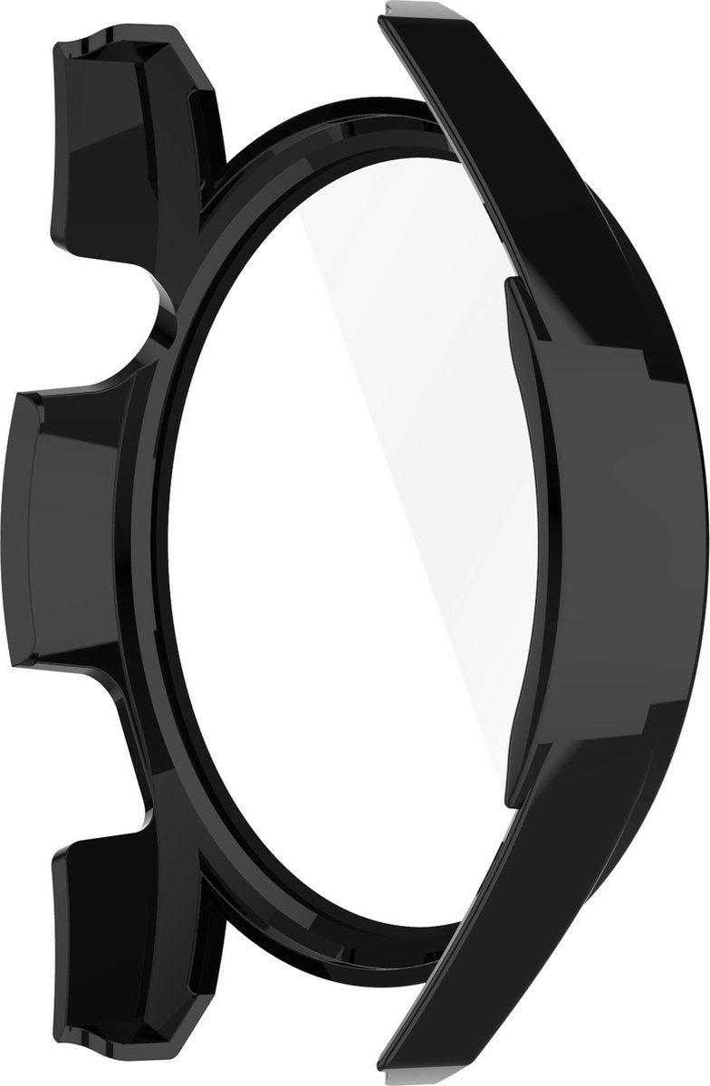YONO Case geschikt voor Huawei Watch GT 3 - 42mm - Screen Protector Hoesje - Full Cover Bumper - Zwart