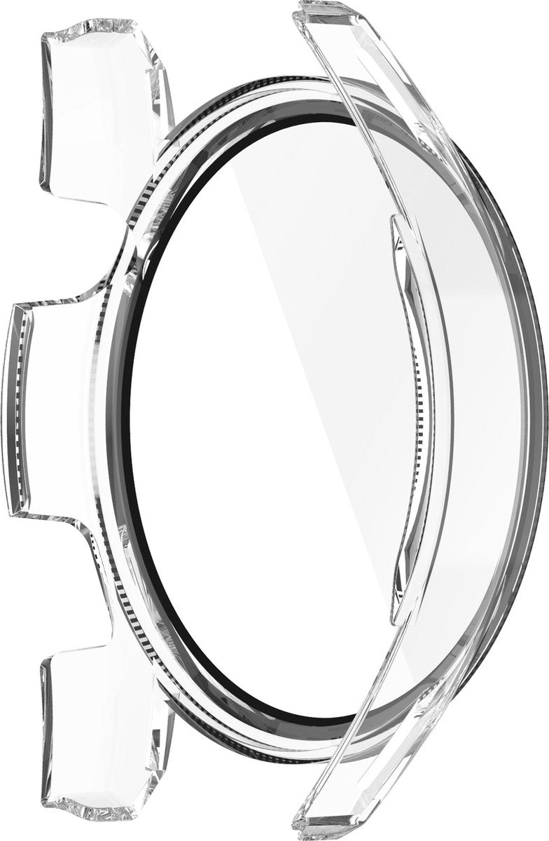 YONO Case geschikt voor Huawei Watch GT 3 - 46mm - Screen Protector Hoesje - Full Cover Bumper - Transparant