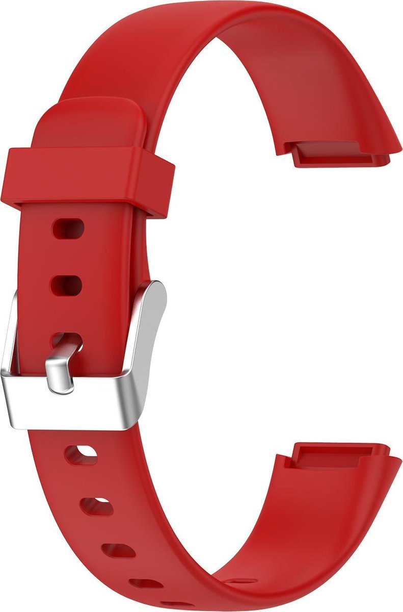 YONO Siliconen Bandje geschikt voor Fitbit Luxe - Rood - Small