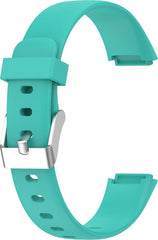 YONO Siliconen Bandje geschikt voor Fitbit Luxe - Turquoise - Small